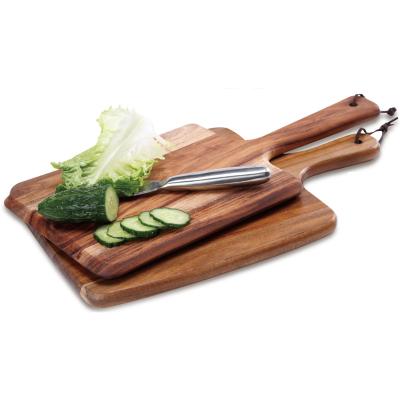 China Factory Sustainable Supply Wholesale Steak and Bread Chopper Acacia Wood Cutting Board for sale