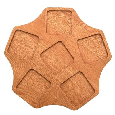 China 2022 Viable Hot Seller Customize Rectangle Walnut Wooden Home Kitchen Food Serving Tray for sale