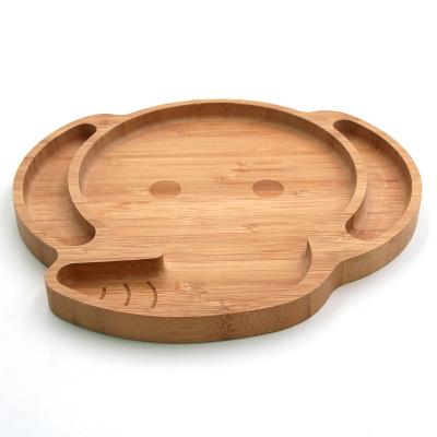 China 2022 Hot Sales Sustainable High Quality Wooden Animal Shape Child Fruit Food Serving Tray for sale