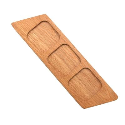 China High Quality Sustainable Home Wood Holer Wooden Ceramic Kitchen Bowl Tray For Breakfast for sale