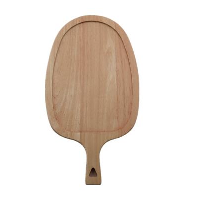 China Sustainable High Quality Wooden Handle Kitchen Ware Food Chopper Serving And Tray With Handle for sale