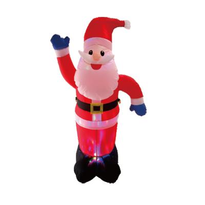 China Polyester Fiber 4 Feet Christmas Santa Claus Light Show Indoor 120cm Inflatable and Outdoor Christmas Decoration Inflatables for sale