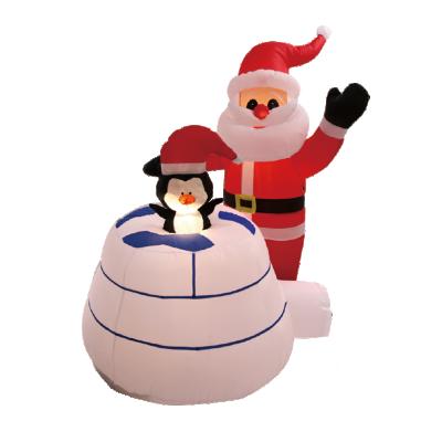 China Polyester Fiber 5 Feet 150 Cm Christmas Inflatables Santa Penguin Ice House Xmas Decoration Outdoor Waterproof, Christmas Inflatables for sale