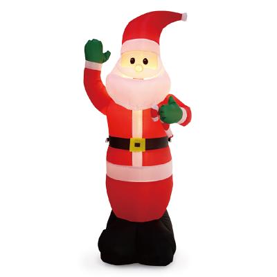 China Polyester Fiber 6 ft 180cm Inflatable Santa Clause Inflatables Christmas Collection Inflatable Holiday Indoor Or Outdoor Use for sale