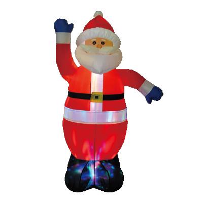 China Inflatables Santa Claus With Different Colored Polyester Fiber LED Light Show Christmas Disco Light Effect For Indoor Outdoor Decor for sale