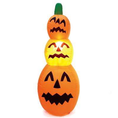 China 6 Feet Outdoor 180 cm Halloween Inflatables Pumpkins One Line Outdoor Halloween Decoration for sale