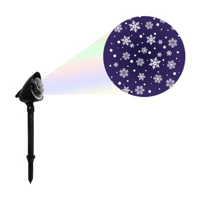 China Waterproof LED Projector CE ROHS Holiday Decoration Led Projector Scope Animated Snowflake Snowfall Outlines Projector Path Light for sale