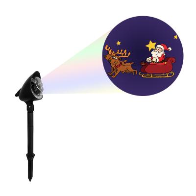 China B&D LED Projector Patented Design Santa and Reindeer Skiing on Snow Projection Light for Holiday Christmas Decoration for sale