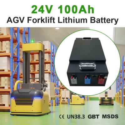 China Aanpasbare 24V 48V AGV oplaadbare tractie vorklift batterij voor zware toepassingen Te koop