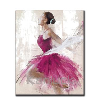 China Modern Ballet Dancer Canvas Painting Wall Art for sale