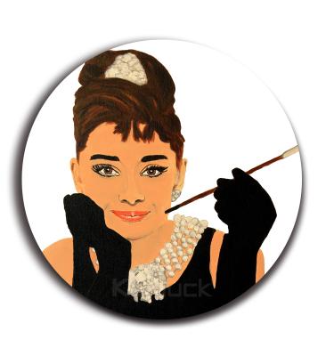 China Modern Modern Wall Pictures Audrey Hepburn Circular for sale