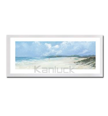 China Modern coastal beach with a view framed painting print for sale