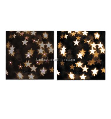 China Modern Small Star Design LED Twinkle Picture Canvas With 10 Lights for sale