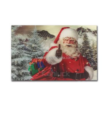 China Europe Christmas 3D Lenticular Greeting Cards / Postcard for sale