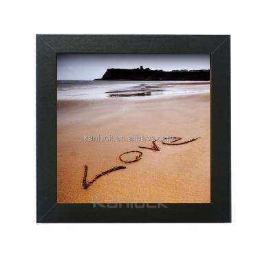 China Eco-Friendly Modern Durable 6 x 6 Inch Square Wooden Photo Frames for Cards and Small Poster Prints for sale