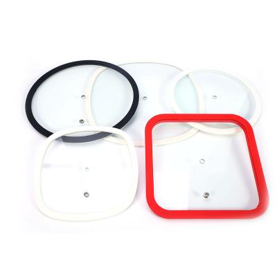 China Good Quality GP Type18-30cm Sustainable Glass Lid Covers With Silicone Rim for sale