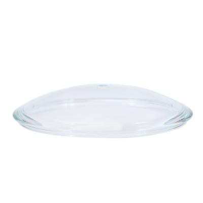 China Universal Glass Lid Cover Tempered Part Sustainable Arched Glass Cooking Jar Lid For Cookware for sale