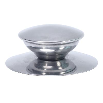 China Heat Resistant Glass Pot Lid Stainless Steel Kitchen Pot Lid Viable Durable Handle Knob for sale