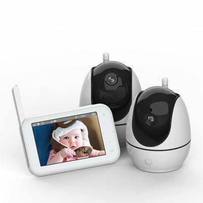 China New 4.5 Inch HD720P Wireless Music Player Night Vision With Baby Cameras Two Way LCD Display Baby Monitor Baby Monitor for sale