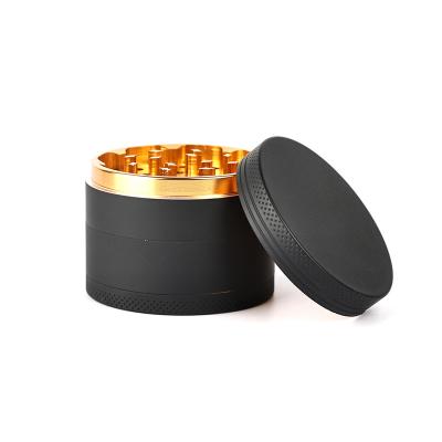 China Good Quality Custom Logo Rubber Paint 4 Layer 63mm Metal Herb Grinder Zinc Alloy Tobacco Manufacturer for sale