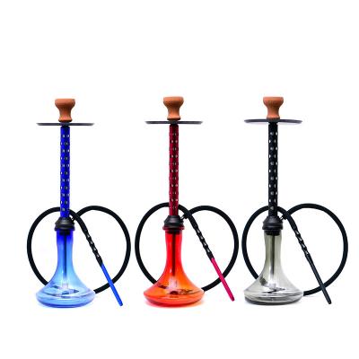 China Wholesale Customizable Logo Aluminum Alloy Full Set Hookah Smoke Factory 70CM Round Hole Funny Hookah Smoke for sale