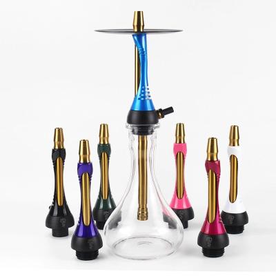 China Wholesale Customizable Logo Aluminum Alloy Full Set Funny Hookah Hookah Smoke Factory 50CM Single Hole Smoke for sale