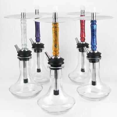 China Wholesale Customizable Smoke Funny Logo Resin Full Set Single Hole Smoke Factory 49CM Hookah Glass Bottle Hookah for sale