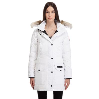 China Anti-wrinkle 07 goose fur Canada white duck long down jacket men and women multi-pocket to keep warm winter big goose tooling likeness for sale