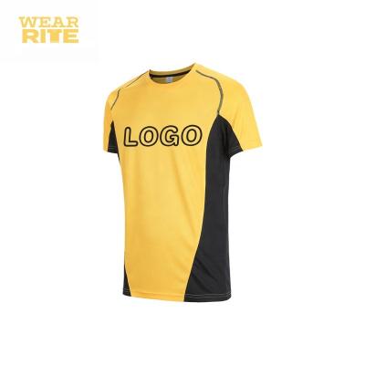 China High quality contrast color anti-pilling t-shirt for sale