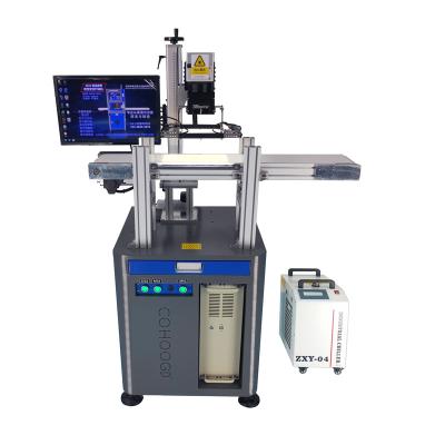 China VISION CCD SYSTEM 3w 5w 10w Position 3w 5w 10w Silicone Plastic Graphic Printing Laser UV Spotting Machines for sale