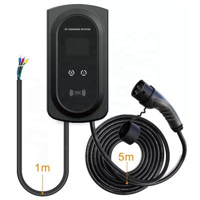 China EV Charger Type2 AC 7KW Protibal EV Charger With IP54 Connector 2.8 Inch Screen / Mode2 Electric Car Charging Station for sale