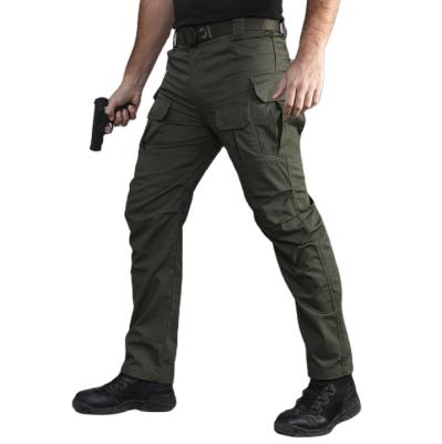 China Anti-Wrinkle OEM Men's Water Repellent Tactical Cargo Pants Light Weight Increasing Multi Functional Pockets Work Trouser Pants for sale