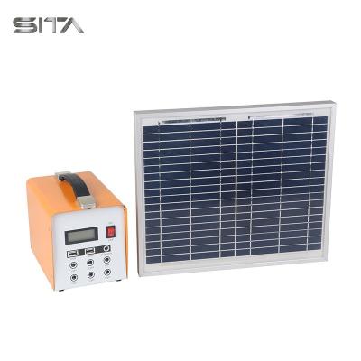 China Metal Complete Built In Portable Solar Energy System Power Bank With Solar Panel for sale