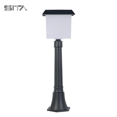 China Garden Dual Color Garden Outdoor Decorative Solar Bollard Light Solar Garden Lights for sale