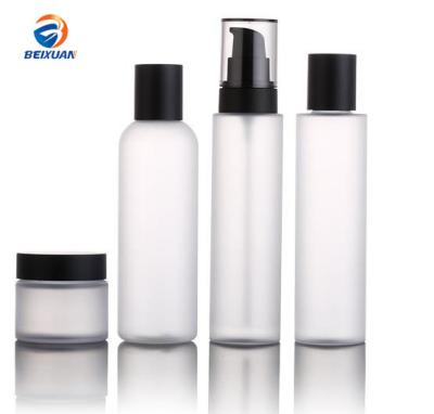 China Eco-friendly 150ml PET Frosted Plastic Lotion Skin Cream Subpackage Bottles for sale