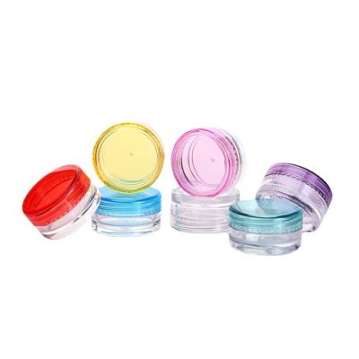 China Small Cosmetic Plastic Case Round Shape Boxes 36 Mm Eyeshadow Containers for sale