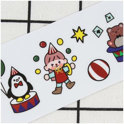 China Custom Waterproof Gloss Labels Lip Sticker Printing Customized Sticker Roll Logo Label Kids Glitter Sticker for sale