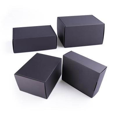 China Recycled Materials Custom Black Printed Corrugated Paper Packaging Mailer Box Transportation for sale