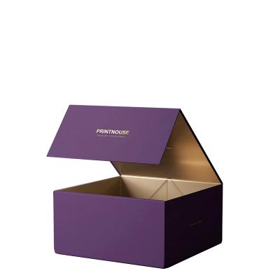 China Retail Packaging Handmade Custom Hang Down Box Magnetic Folding Paper Gift Box For Packaging for sale