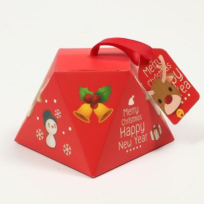 China New Recycled Materials Cookie Bag Christmas New Year Cookie Bag Pastry Bake Package Pouch Snow Puff Nougat Gift Bag for sale