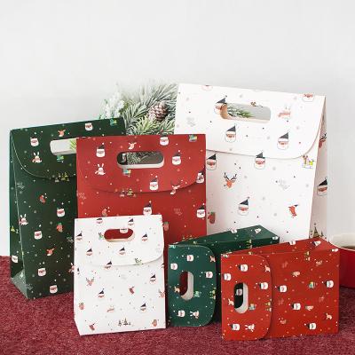 China New Creative Materials Cartoon Christmas Moose Gift Bag Recycled Candy Gift Storage Bag for sale