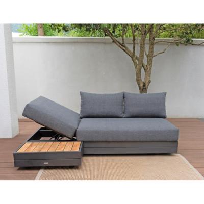 China Outdoor Patio Sofa Garden Furniture Aluminum Garden Sofa Set With Side Eco-Environmentally Eco-friendly Balcony Patio Table for sale