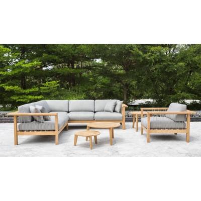 China All Weather Modern Teak Outdoor Sofa Set Courtyard Outdoor Wooden Furniture Garden Patio Furniture for sale