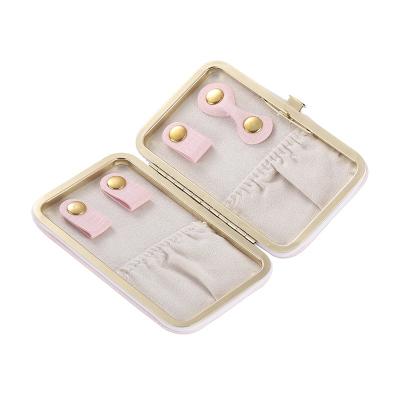 China Widely Used Miniature Leather Jewelry Storage Metal Buckle Special Design Suitcase for sale