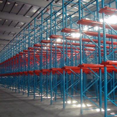 China Hot Selling Heavy Duty Corrosion Protection Peterack Tiered Racking System Through Brackets Adjustable Shelves For Warehouse Storage Rack for sale