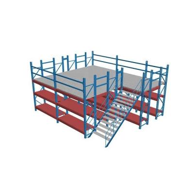 China High Shelf Garret Racking Mezzanine Shelves of Rate Warehouse Rack System Attic of Corrosion Protection Space Utilization for sale