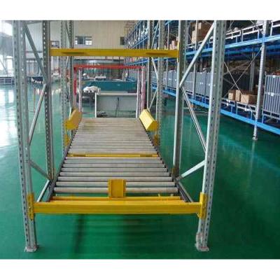 China Corrosion Protection Pallet Storage System Gravity Racking Pallet Shelves For Warehouse Steel Storage Rack for sale