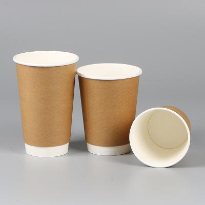 China Recyclable 8oz Coffee Paper Cups Disposable Packaging Paper Cups Double Wall Mug for sale