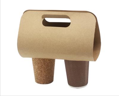 China Recycled Materials Environmentally Friendly Degradable Plastic Cup Packaging Portable Cup Holder for sale