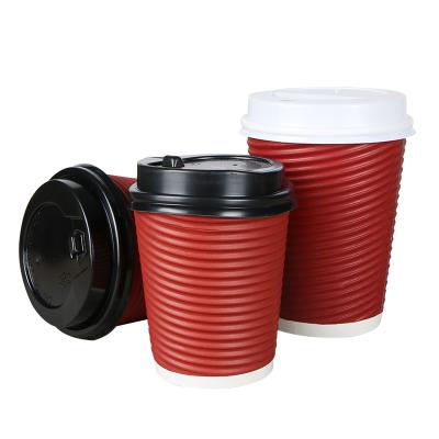 China Recyclable Custom Printed Double Wall Insulated 7oz Disposable Food Packaging 8oz 12oz 16oz Selling Coffee Paper Cup for sale